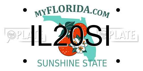 IL20SI Florida License Plate