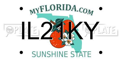 IL21KY Florida License Plate