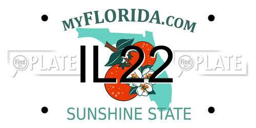 IL22 Florida License Plate