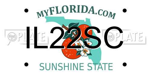 IL22SC Florida License Plate