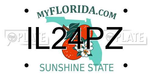 IL24PZ Florida License Plate