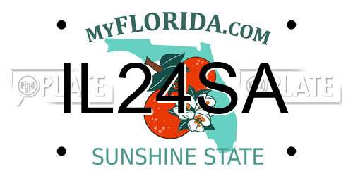 IL24SA Florida License Plate