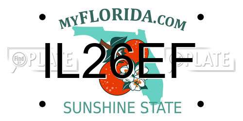 IL26EF Florida License Plate