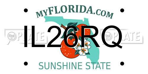 IL26RQ Florida License Plate
