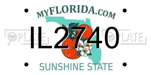 IL2740 Florida License Plate