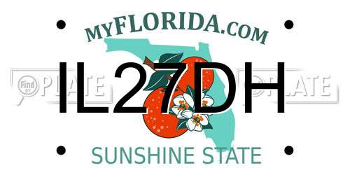 IL27DH Florida License Plate