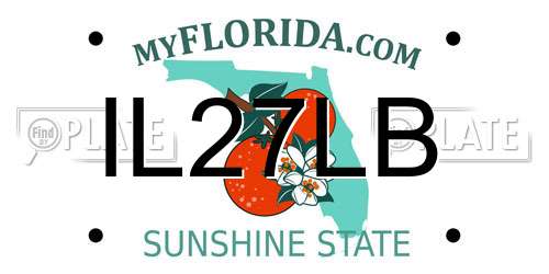 IL27LB Florida License Plate