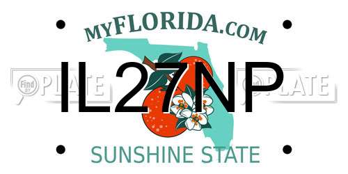 IL27NP Florida License Plate