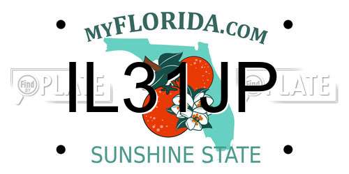 IL31JP Florida License Plate