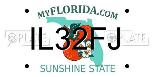 IL32FJ Florida License Plate