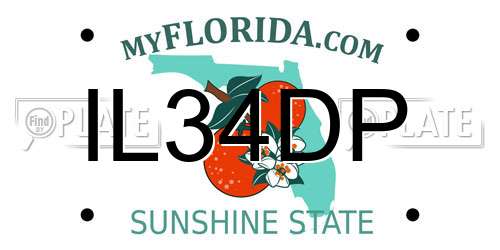 IL34DP Florida License Plate