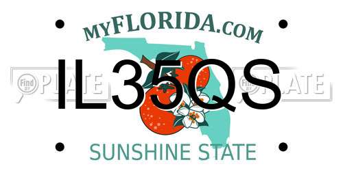 IL35QS Florida License Plate