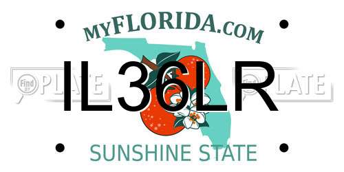 IL36LR Florida License Plate