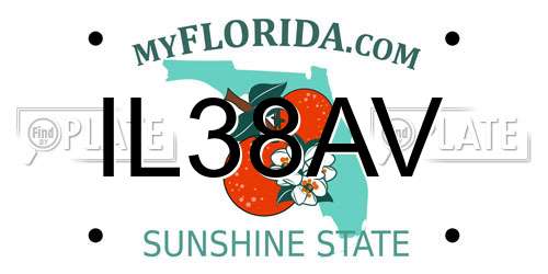 IL38AV Florida License Plate