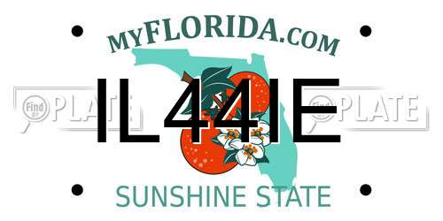 IL44IE Florida License Plate