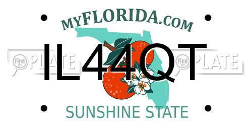 IL44QT Florida License Plate