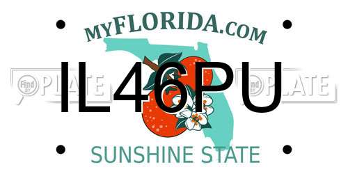 IL46PU Florida License Plate