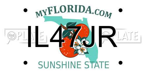 IL47JR Florida License Plate