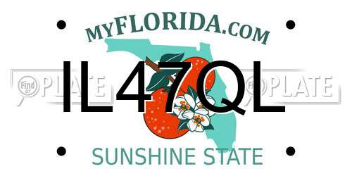 IL47QL Florida License Plate