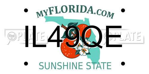 IL49QE Florida License Plate