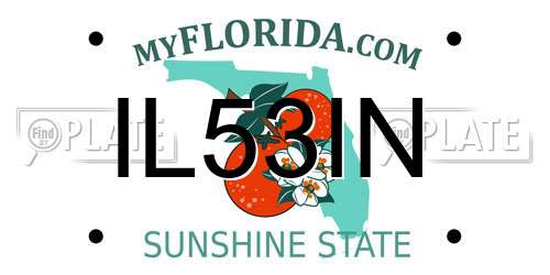 IL53IN Florida License Plate