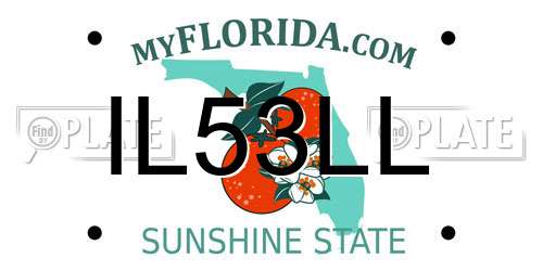 IL53LL Florida License Plate