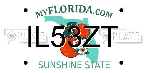 IL53ZT Florida License Plate