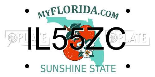 IL55ZC Florida License Plate