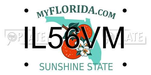 IL56VM Florida License Plate
