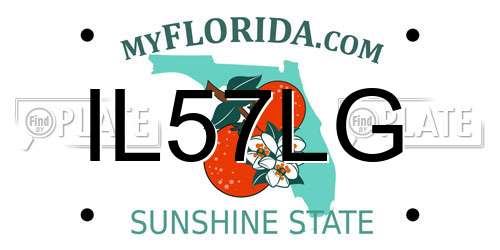 IL57LG Florida License Plate