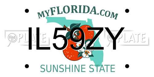 IL59ZY Florida License Plate