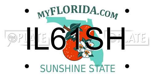 IL61SH Florida License Plate