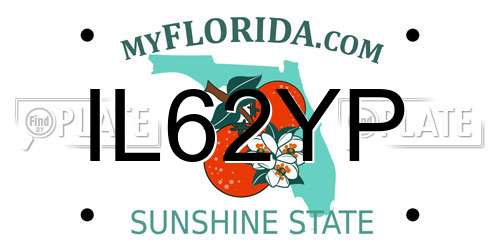 IL62YP Florida License Plate