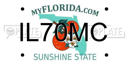 IL70MC Florida License Plate