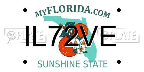 IL72VE Florida License Plate