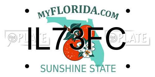 IL73FC Florida License Plate