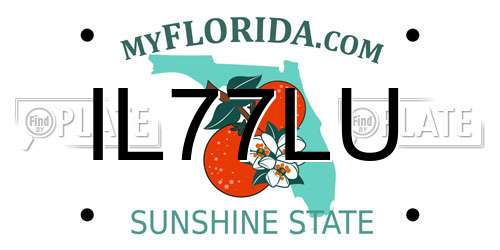 IL77LU Florida License Plate
