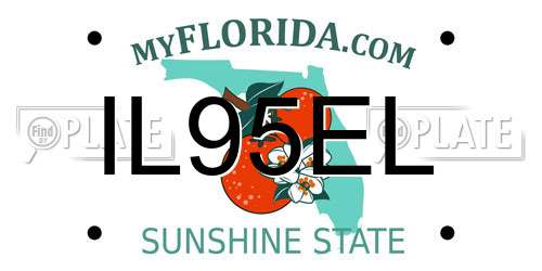 IL95EL Florida License Plate