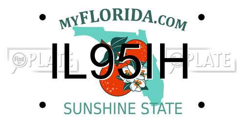 IL95IH Florida License Plate