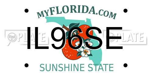 IL96SE Florida License Plate