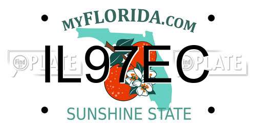 IL97EC Florida License Plate