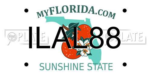 ILAL88 Florida License Plate