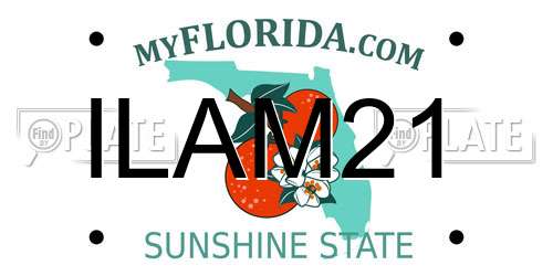 ILAM21 Florida License Plate