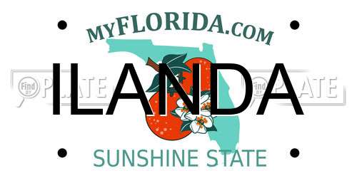 ILANDA Florida License Plate