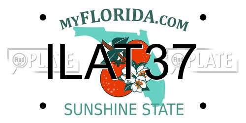 ILAT37 Florida License Plate