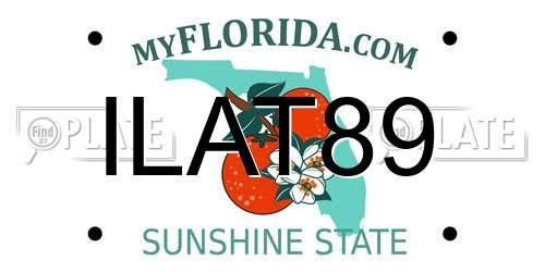 ILAT89 Florida License Plate