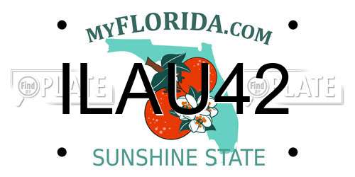 ILAU42 Florida License Plate