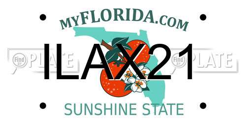 ILAX21 Florida License Plate
