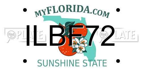 ILBF72 Florida License Plate