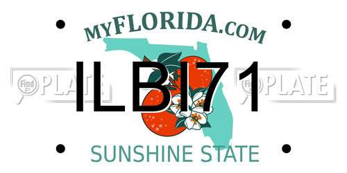 ILBI71 Florida License Plate